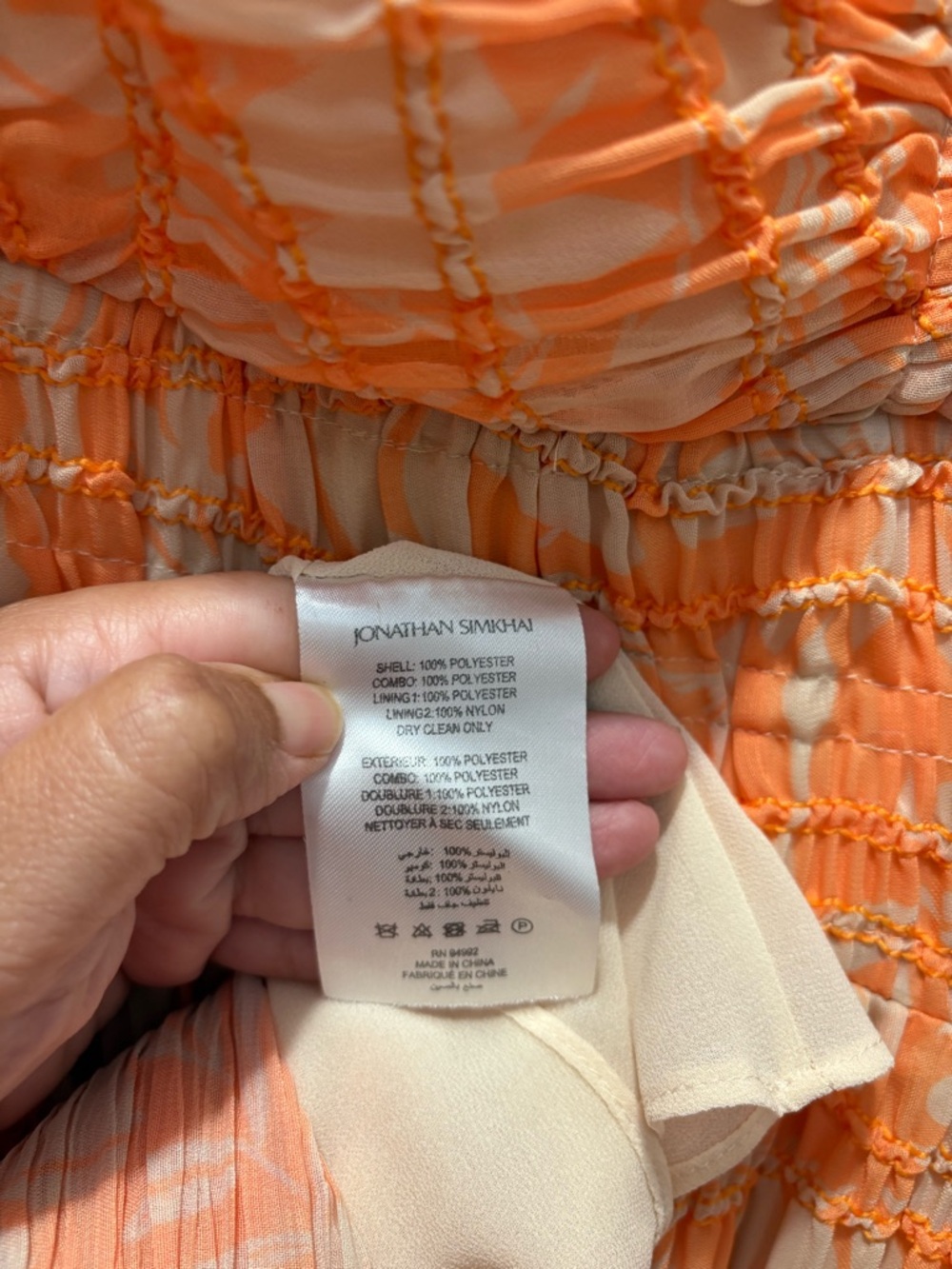 Jonathan Simkhai Lena Mini Dress Size Large - Picture 5 of 6